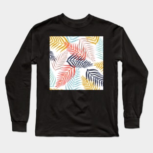 Palm leaf pattern Long Sleeve T-Shirt